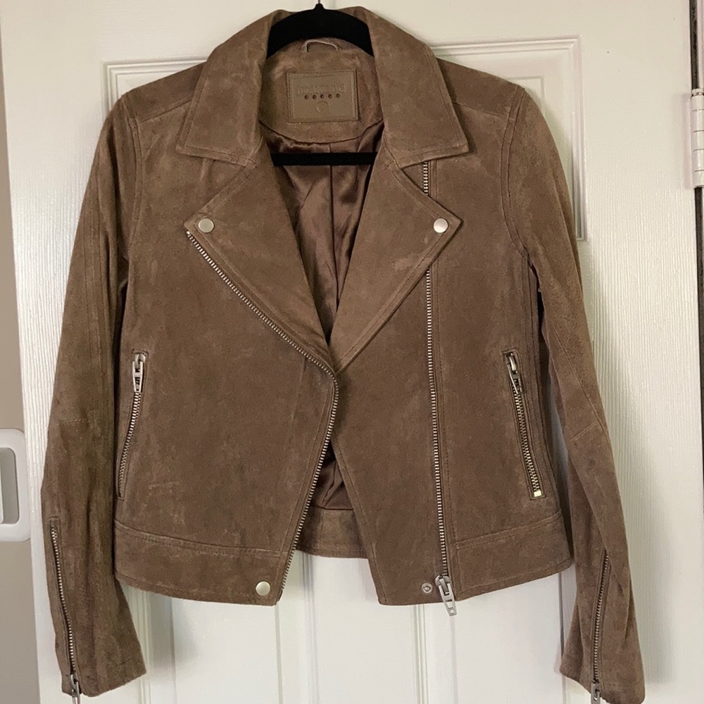Blank NYC Beige Suede Jacket